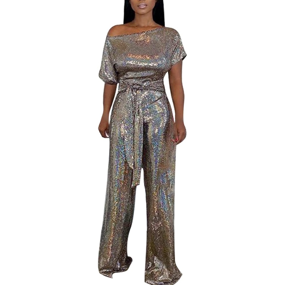 Elegant Off Shoulder Jumpsuit Size XXL NWOT